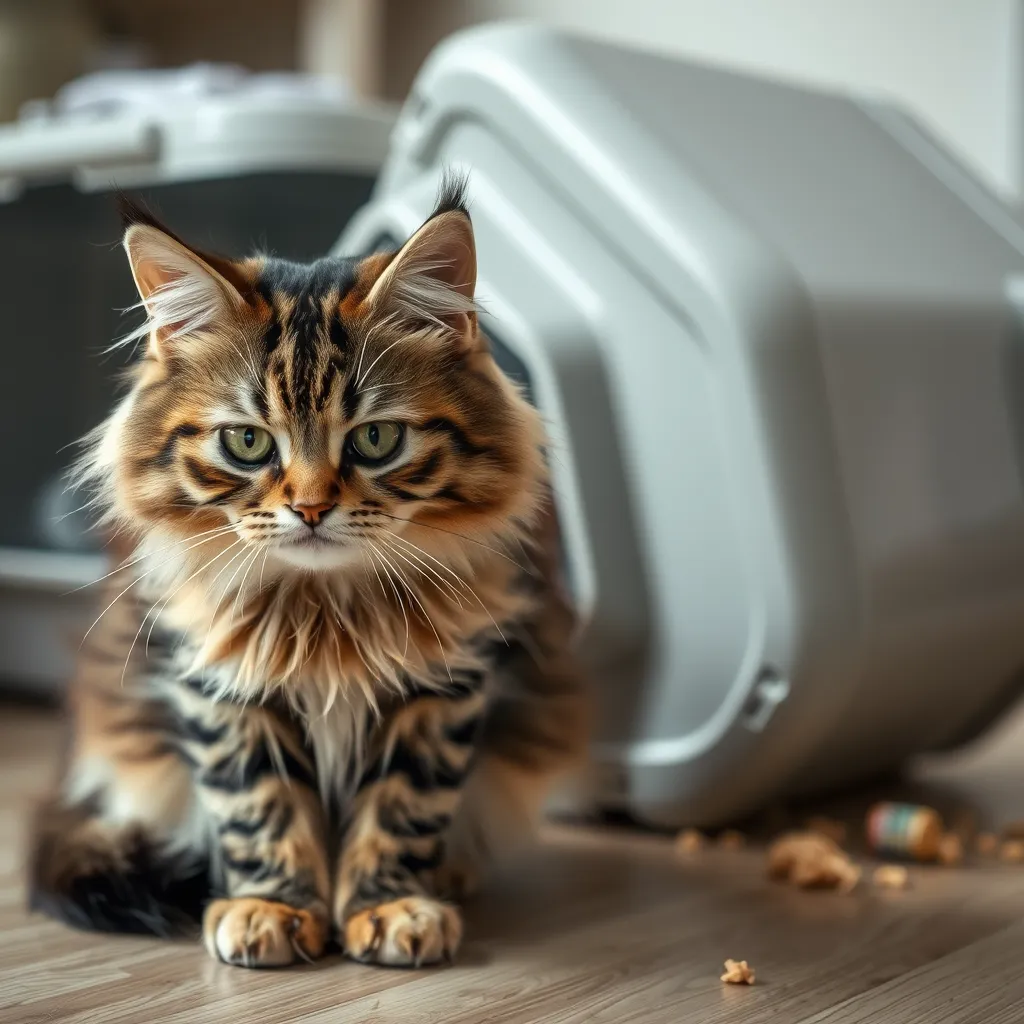 Co robić, gdy kot robi kupe poza kuwetą?